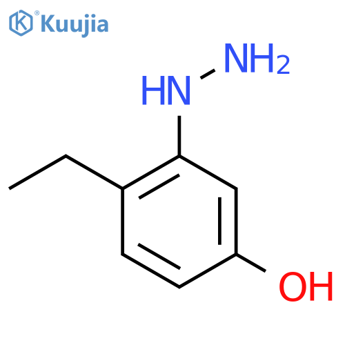 2-Ethyl-5-hydroxyphenylhydrazine structure