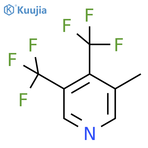 3,4-Bis(trifluoromethyl)-5-methylpyridine structure