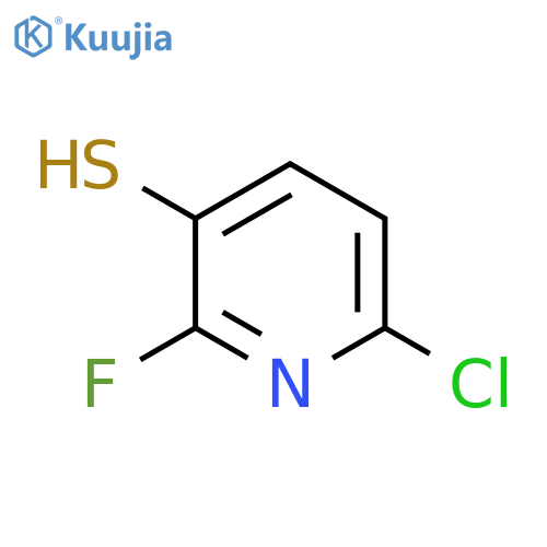 6-Chloro-2-fluoro-3-mercaptopyridine structure