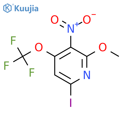 6-Iodo-2-methoxy-3-nitro-4-(trifluoromethoxy)pyridine structure