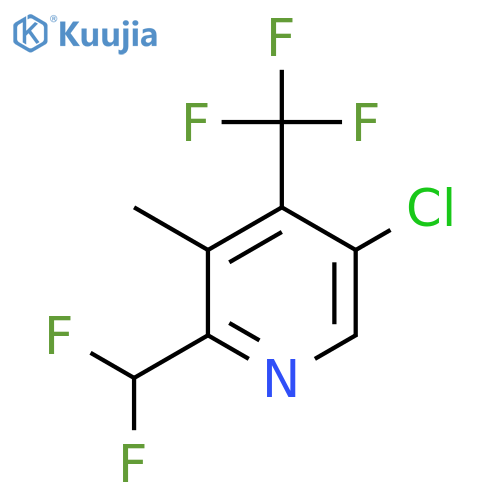 5-Chloro-2-(difluoromethyl)-3-methyl-4-(trifluoromethyl)pyridine structure