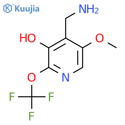 4-(Aminomethyl)-3-hydroxy-5-methoxy-2-(trifluoromethoxy)pyridine structure