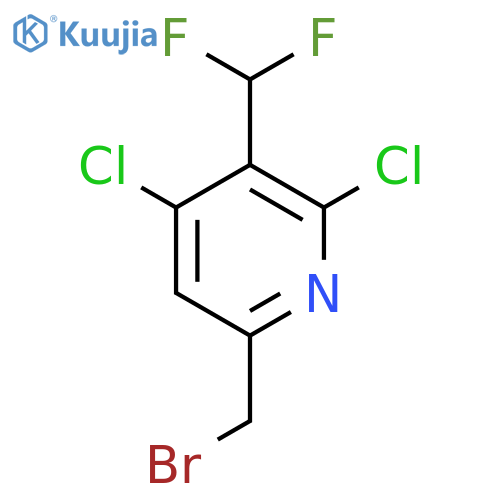 6-(Bromomethyl)-2,4-dichloro-3-(difluoromethyl)pyridine structure