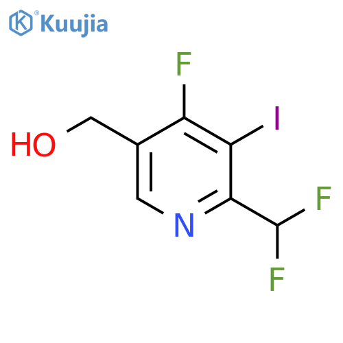2-(Difluoromethyl)-4-fluoro-3-iodopyridine-5-methanol structure