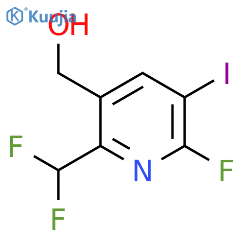 2-(Difluoromethyl)-6-fluoro-5-iodopyridine-3-methanol structure