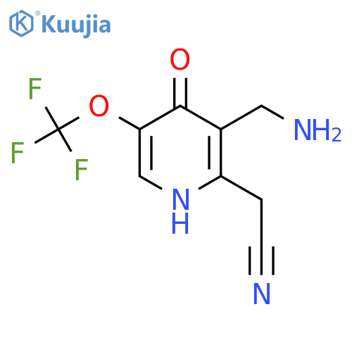 3-(Aminomethyl)-4-hydroxy-5-(trifluoromethoxy)pyridine-2-acetonitrile structure