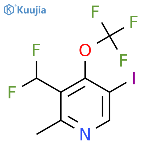 3-(Difluoromethyl)-5-iodo-2-methyl-4-(trifluoromethoxy)pyridine structure