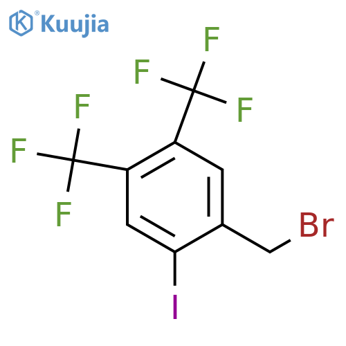 4,5-Bis(trifluoromethyl)-2-iodobenzyl bromide structure