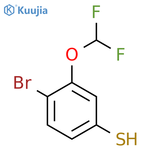 4-Bromo-3-(difluoromethoxy)thiophenol structure