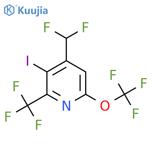 4-(Difluoromethyl)-3-iodo-6-(trifluoromethoxy)-2-(trifluoromethyl)pyridine structure