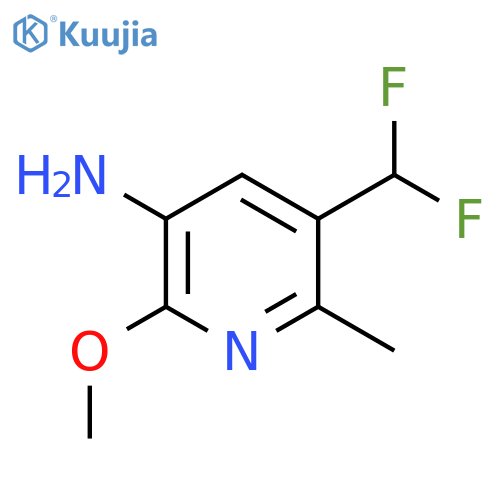 3-Amino-5-(difluoromethyl)-2-methoxy-6-methylpyridine structure