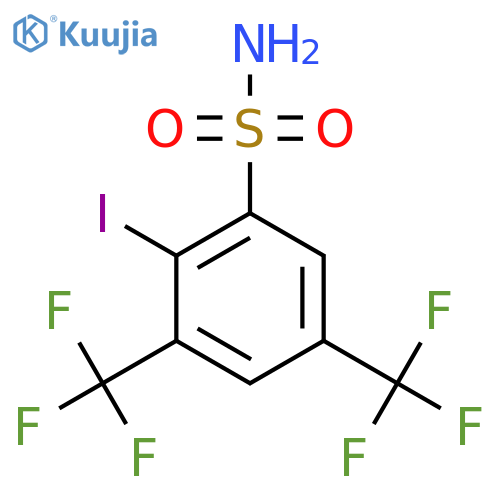 3,5-Bis(trifluoromethyl)-2-iodobenzenesulfonamide structure