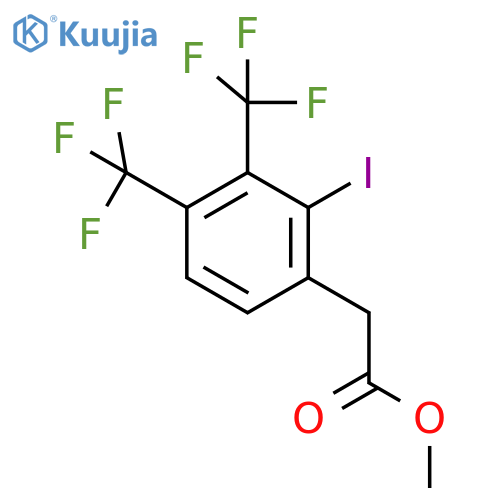 Methyl 3,4-bis(trifluoromethyl)-2-iodophenylacetate structure