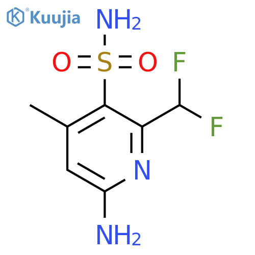 6-Amino-2-(difluoromethyl)-4-methylpyridine-3-sulfonamide structure