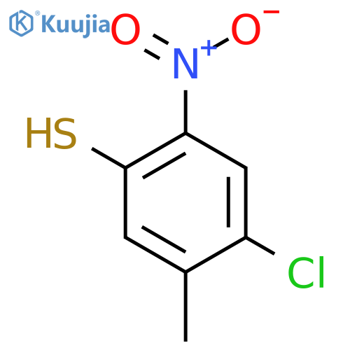 4-Chloro-5-methyl-2-nitrothiophenol structure