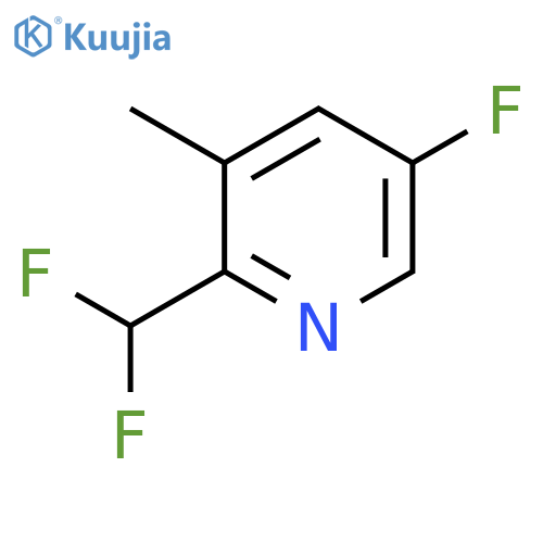 2-(Difluoromethyl)-5-fluoro-3-methylpyridine structure