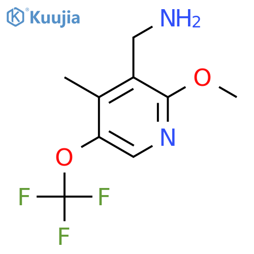 3-(Aminomethyl)-2-methoxy-4-methyl-5-(trifluoromethoxy)pyridine structure