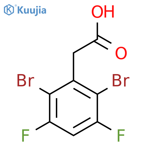 2,6-Dibromo-3,5-difluorophenylacetic acid structure