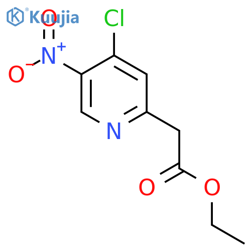 Ethyl 4-chloro-5-nitropyridine-2-acetate structure