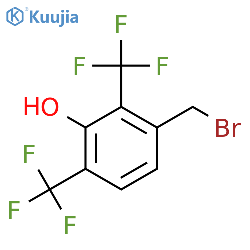 2,4-Bis(trifluoromethyl)-3-hydroxybenzyl bromide structure