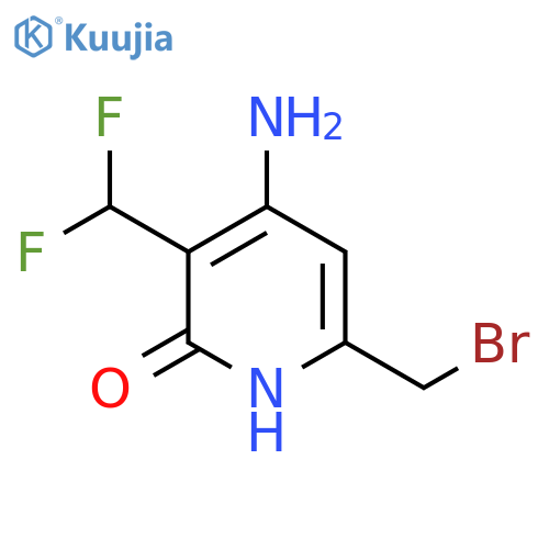 4-Amino-6-(bromomethyl)-3-(difluoromethyl)-2-hydroxypyridine structure