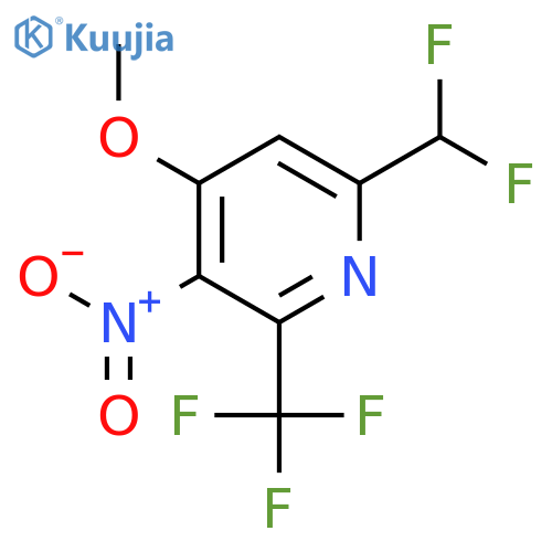6-(Difluoromethyl)-4-methoxy-3-nitro-2-(trifluoromethyl)pyridine structure