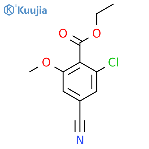 Ethyl 2-chloro-4-cyano-6-methoxybenzoate structure