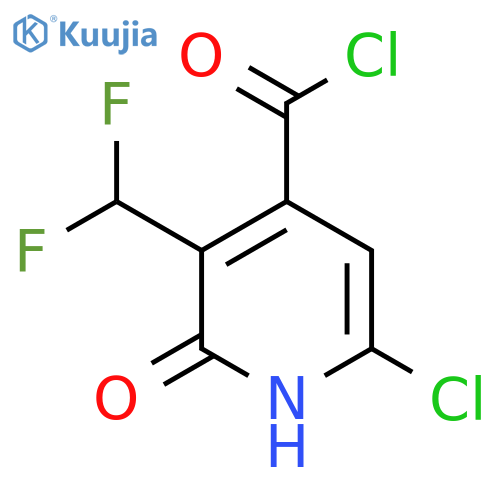 6-Chloro-3-(difluoromethyl)-2-hydroxypyridine-4-carbonyl chloride structure