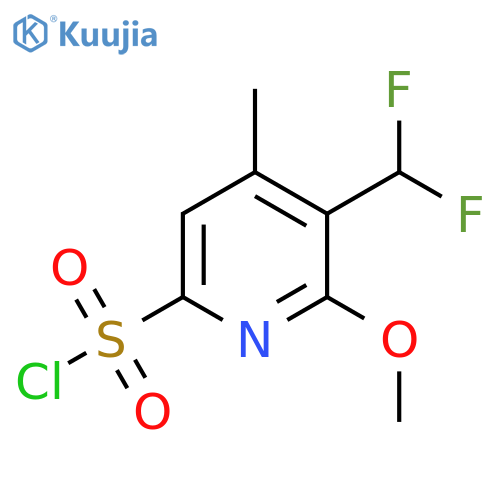 3-(Difluoromethyl)-2-methoxy-4-methylpyridine-6-sulfonyl chloride structure