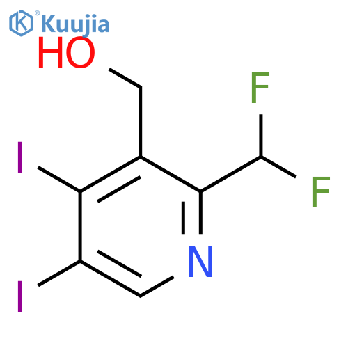 2-(Difluoromethyl)-4,5-diiodopyridine-3-methanol structure