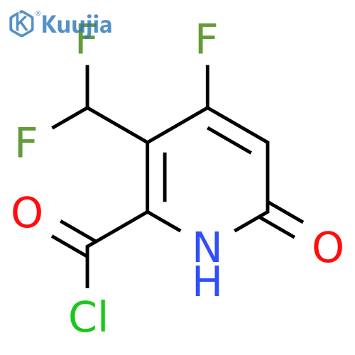 3-(Difluoromethyl)-4-fluoro-6-hydroxypyridine-2-carbonyl chloride structure