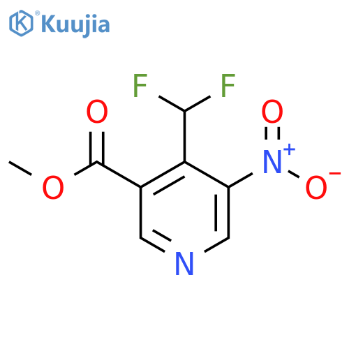 Methyl 4-(difluoromethyl)-3-nitropyridine-5-carboxylate structure