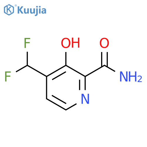 4-(Difluoromethyl)-3-hydroxypyridine-2-carboxamide structure