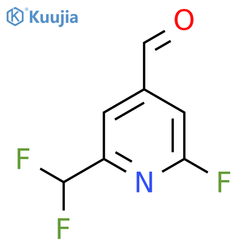 2-(Difluoromethyl)-6-fluoropyridine-4-carboxaldehyde structure