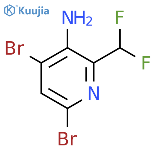 3-Amino-4,6-dibromo-2-(difluoromethyl)pyridine structure