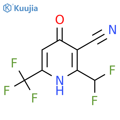 3-Cyano-2-(difluoromethyl)-4-hydroxy-6-(trifluoromethyl)pyridine structure