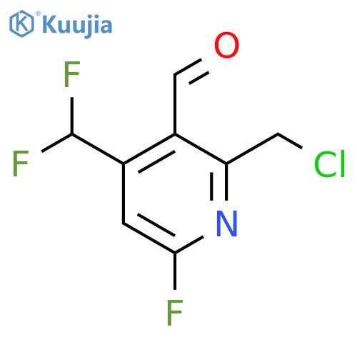 2-(Chloromethyl)-4-(difluoromethyl)-6-fluoropyridine-3-carboxaldehyde structure