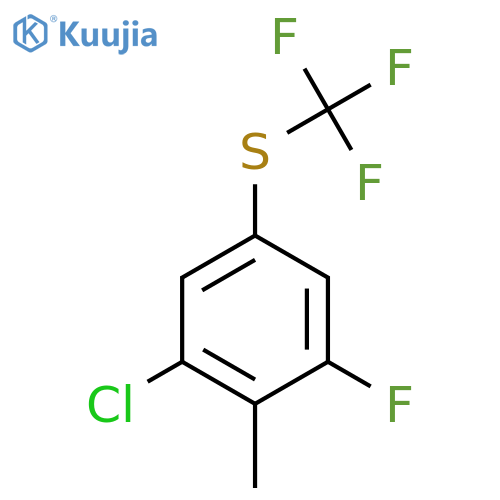 2-Chloro-6-fluoro-4-(trifluoromethylthio)toluene structure