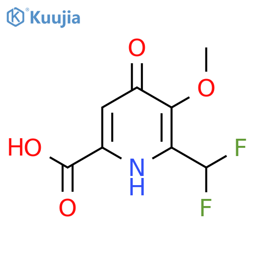 2-(Difluoromethyl)-4-hydroxy-3-methoxypyridine-6-carboxylic acid structure