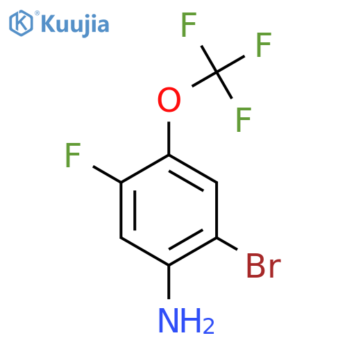 2-Bromo-5-fluoro-4-(trifluoromethoxy)aniline structure