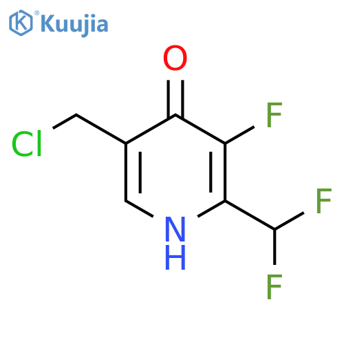 5-(Chloromethyl)-2-(difluoromethyl)-3-fluoro-4-hydroxypyridine structure
