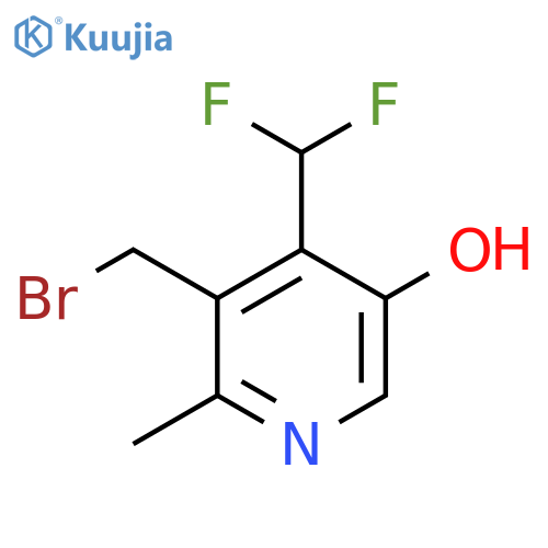 3-(Bromomethyl)-4-(difluoromethyl)-5-hydroxy-2-methylpyridine structure