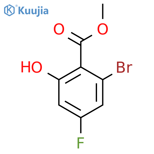 Methyl 2-bromo-4-fluoro-6-hydroxybenzoate structure