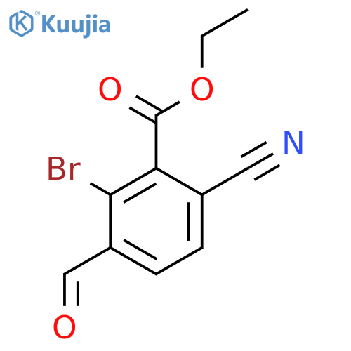 Ethyl 2-bromo-6-cyano-3-formylbenzoate structure