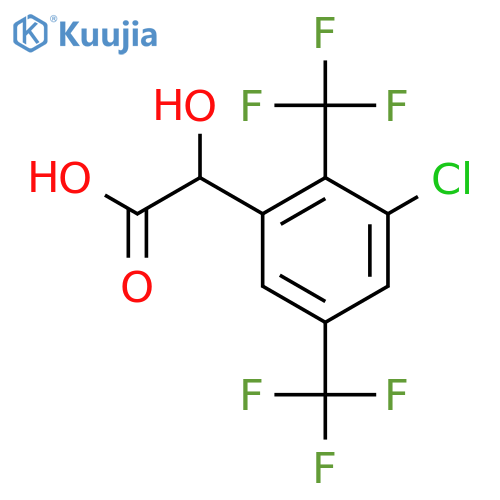 2,5-Bis(trifluoromethyl)-3-chloromandelic acid structure