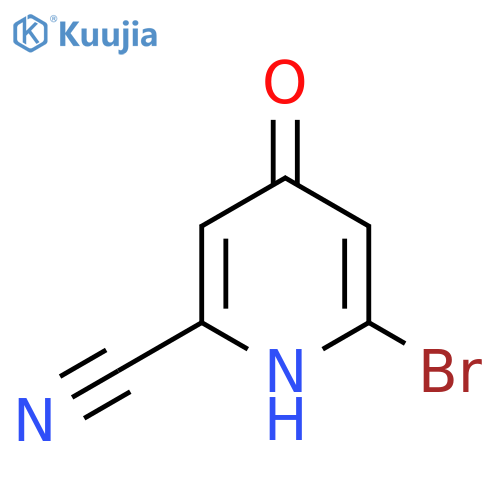 6-Bromo-4-hydroxypicolinonitrile structure