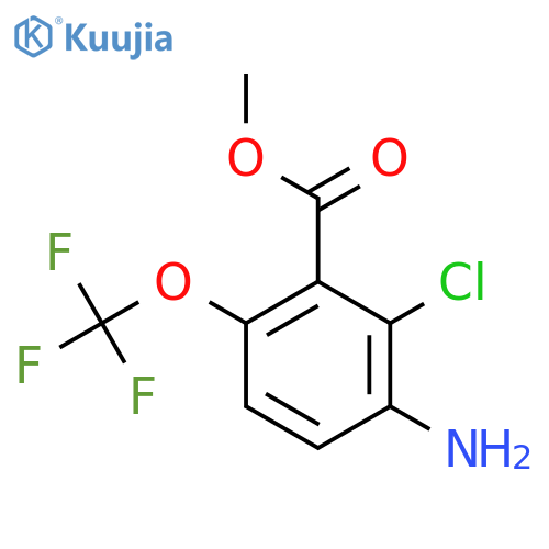 Methyl 3-amino-2-chloro-6-(trifluoromethoxy)benzoate structure