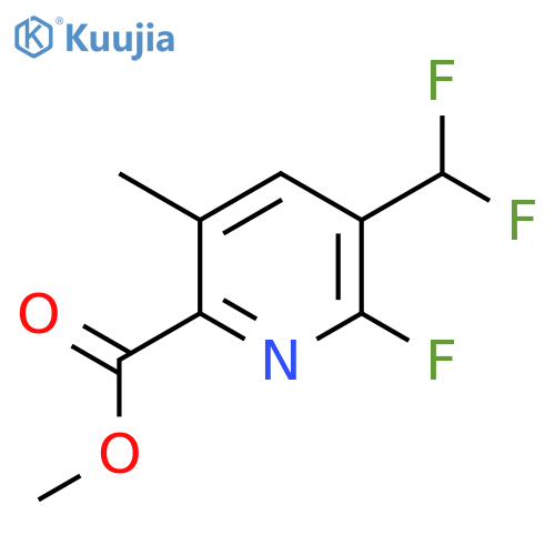 Methyl 3-(difluoromethyl)-2-fluoro-5-methylpyridine-6-carboxylate structure