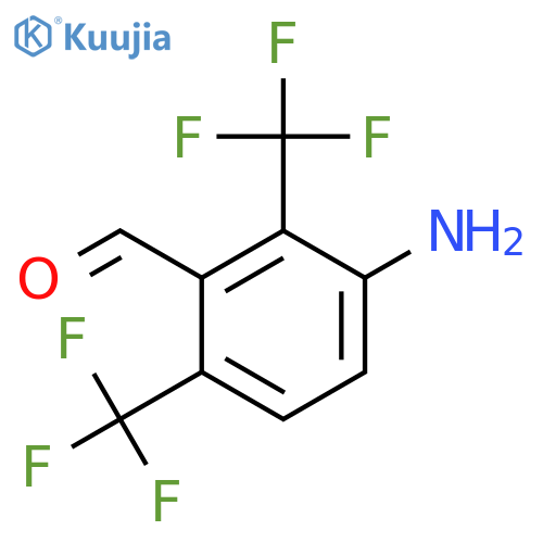 3-Amino-2,6-bis(trifluoromethyl)benzaldehyde structure