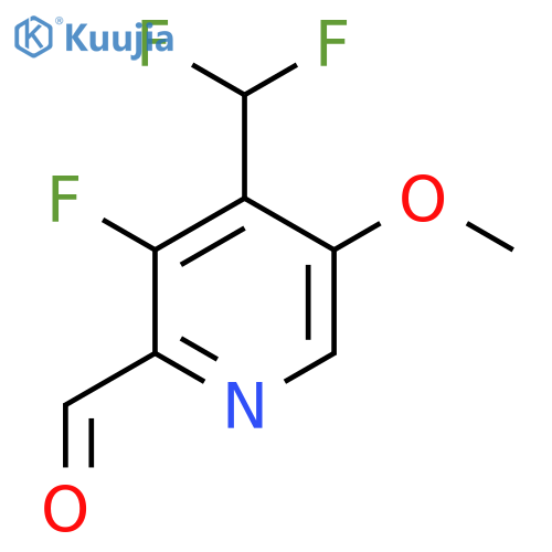 4-(Difluoromethyl)-3-fluoro-5-methoxypyridine-2-carboxaldehyde structure